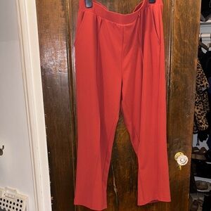 LOFT Vibrant Red Straight Leg Pants